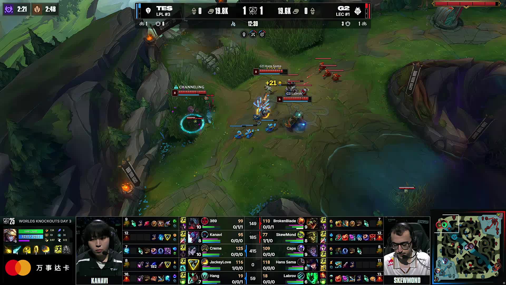 缺失的女性坦克回头看月亮，点燃光来帮助Xun获得三杀。 JD Gaming 中路和打野展现了他们的实力，拉回了一座城市。